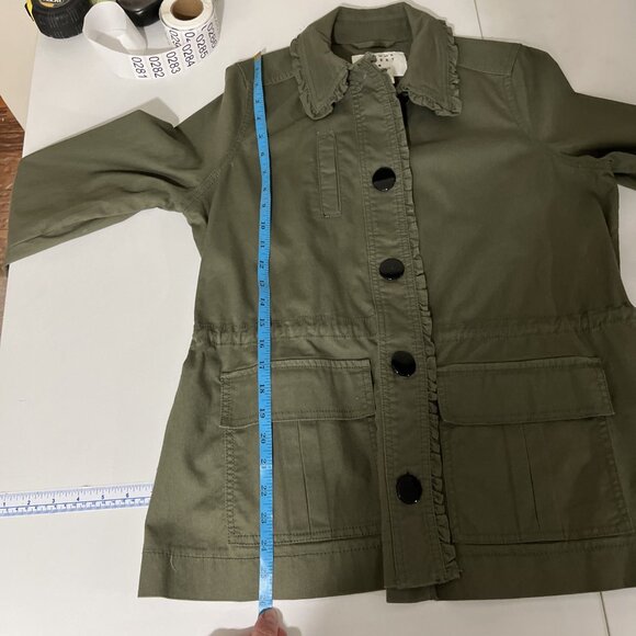 Kate Spade Broome Street Cotton Military Utility Bow Jacket Women's Size XS - Picture 14 of 14
